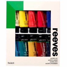 Reeves Acrylic 75ml Set of 10 Reeves Acrylic 75ml Set of 10