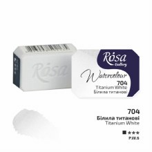 Rosa Full-Pan Watercolour - Titanium White 704