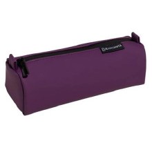 Semi Round Pencil Case - Aubergine