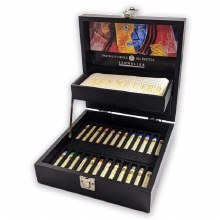 Sennelier Oil Pastels - Set of 24 in Black Wooden Box