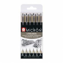 Sakura Pigma Micron Set of 6 Black