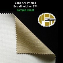 SAMPLE - Belle Arto Primed Linen 574 - Approx. 21x25cm Sheet