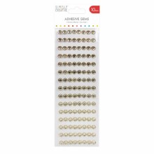 Simply Creative 10mm Gems - 180pk Gold Simply Creative 10mm Gems - 180pk Gold