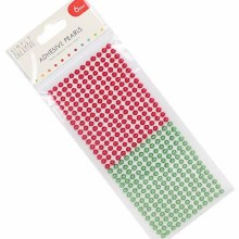 Simply Creative 6mm Pearls - Red/Green 372