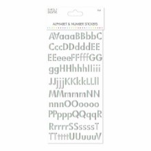 Simply Creative Alphabet & Number Stickers - Classic Foil Silver