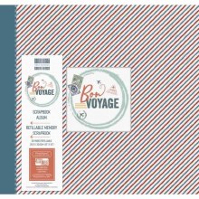 First Edition Scrapbook Album 12x12" - Bon Voyage Stripes