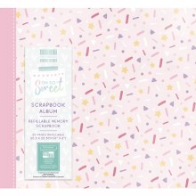 First Edition Scrapbook Album 8x8" - Oh So Sweet Sprinkle
