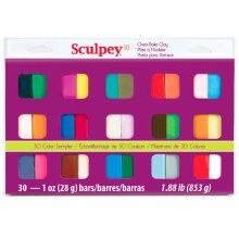 Sculpey III 30pc Colour Sampler