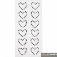 Self Adhesive Rhinestone Heart