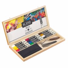 Sennelier Artists' Quality Oil Sticks - Wooden Set of 12