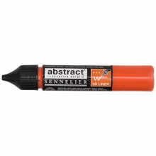 Abstract 3D Liner - 615 Cadmium Red Orange Hue Abstract 3D Liner - 615 Cadmium Red Orange Hue