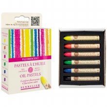 Sennelier Oil Pastels - Fluorescent Set 6 colours