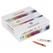 Sennelier Woodless Pastel Pencil Set of 48 - Introductory (Half-Sticks)