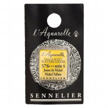 Sennelier L'Aquarelle Watercolour Half Pan Nickel Yellow 576