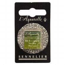 Sennelier L'Aquarelle Watercolour Half Pan Olive Green 813