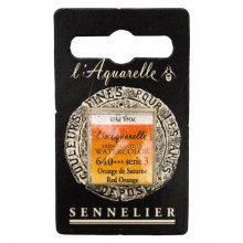 Sennelier L'Aquarelle Watercolour Half Pan Red Orange 640