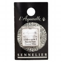 Sennelier L'Aquarelle Watercolour Half Pan Titanium White 116