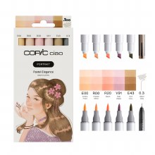 Copic Ciao Set Portrait 6 Pcs - Pastel Elegance
