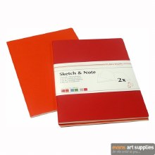 Sketch & Note A5 Red Bundle