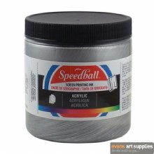 Speedball 8oz Acrylic Silver Speedball 8oz Acrylic Silver