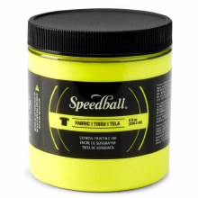 Speedball 236ml Fabric Screen Printing Ink - Fluorescent Yellow