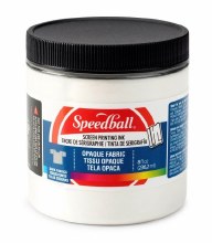 Speedball 236ml Fabric Screen Printing Ink - Opaque Pearly White
