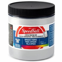 Speedball 236ml Fabric Screen Printing Ink - Opaque Silver