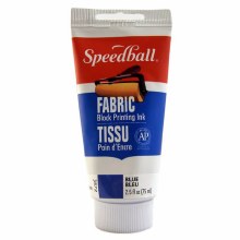 Speedball Fabric Block Printing Ink 75ml - Blue Speedball Fabric Block Printing Ink 75ml - Blue