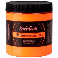 Speedball 8oz Textile Fluorescent Orange