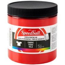 Speedball 236ml Fabric Screen Printing Ink - Red