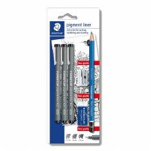 Staedtler Pigment Liner Black - drawing set