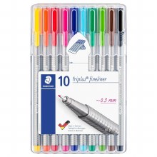 Staedtler Triplus Fineliner 0.3mm Pen - Set of 10