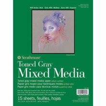 Strathmore 400 Toned Grey Mixed Media Pad 9x12"