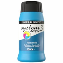 Daler-Rowney System3 500ml Fluorescent Blue Daler-Rowney System3 500ml Fluorescent Blue