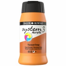 Daler-Rowney System3 500ml Fluorescent Orange Daler-Rowney System3 500ml Fluorescent Orange