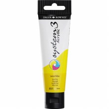 Daler-Rowney System3 59ml Lemon Yellow Daler-Rowney System3 59ml Lemon Yellow