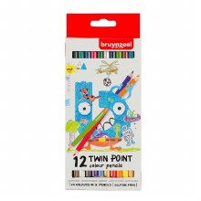 Bruynzeel Twin Point Colour Pencil Set 12 Bruynzeel Twin Point Colour Pencil Set 12