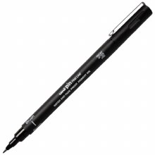 Uni Pin Fine Line Pen - Brush Black Uni Pin Fine Line Pen - Brush Black