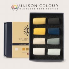 Unison Pastel Set of 8 Half Sticks - Drawing (New Version)
