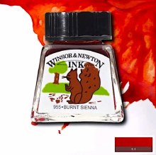 WINSOR & NEWTON INK 14ML BURNT SIENNA