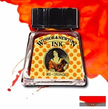 WINSOR & NEWTON INK 14ML ORANGE