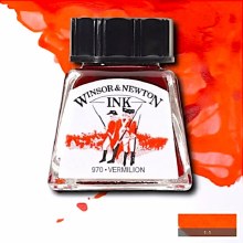 WINSOR & NEWTON INK 14ML VERMILION