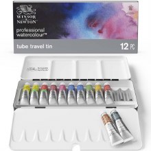 W&N Professional Watercolour Black Tin Tube Set 12x5ml