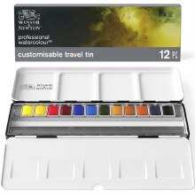 W&N Professional Artist Watercolour Tin of 12 Half Pans