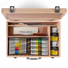 W&N Galeria Acrylic Wooden Set 8x60ml W&N Galeria Acrylic Wooden Set 8x60ml