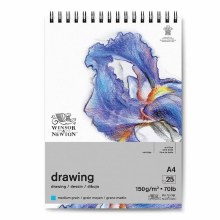 Winsor & Newton Medium Grain 150gsm Cartridge Spiral Pad A4 Winsor & Newton Medium Grain 150gsm Cartridge Spiral Pad A4