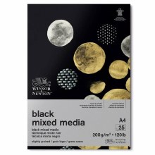 Winsor & Newton Mixed Media Pad Black A4