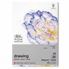Winsor & Newton Smooth Grain Cartridge Gummed Pad A5 220gsm Winsor & Newton Smooth Grain Cartridge Gummed Pad A5 220gsm