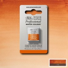 W&N Professional Watercolour Half Pan Burnt Sienna