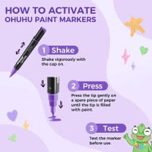 Additional picture of Ohuhu Kakaako Acrylic Waterproof Marker Set 60